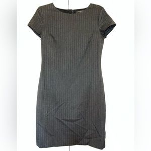 Banana Republic Factory Pin Striped Cap Sleeve Dress